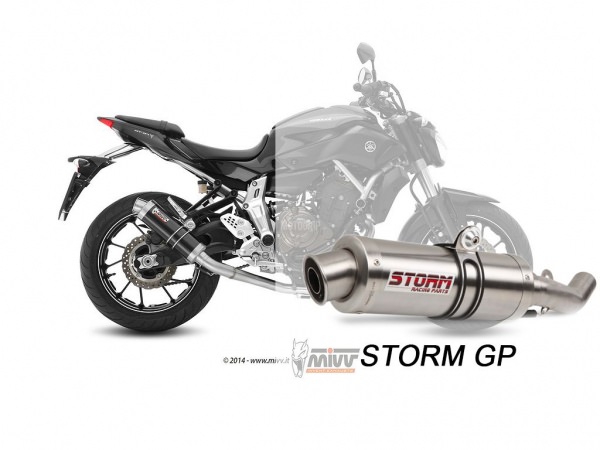 STORM GP Yamaha MT-07 Auspuff High-Up ab 2014