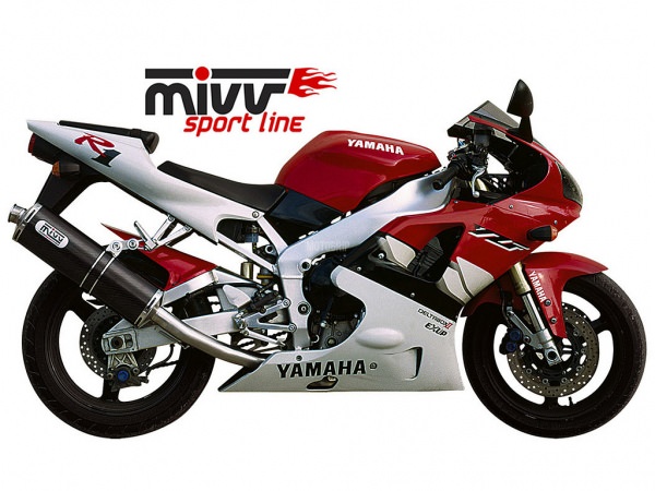 MIVV Yamaha Auspuff Oval YZF 1000 R1 ab 1998 bis 2001