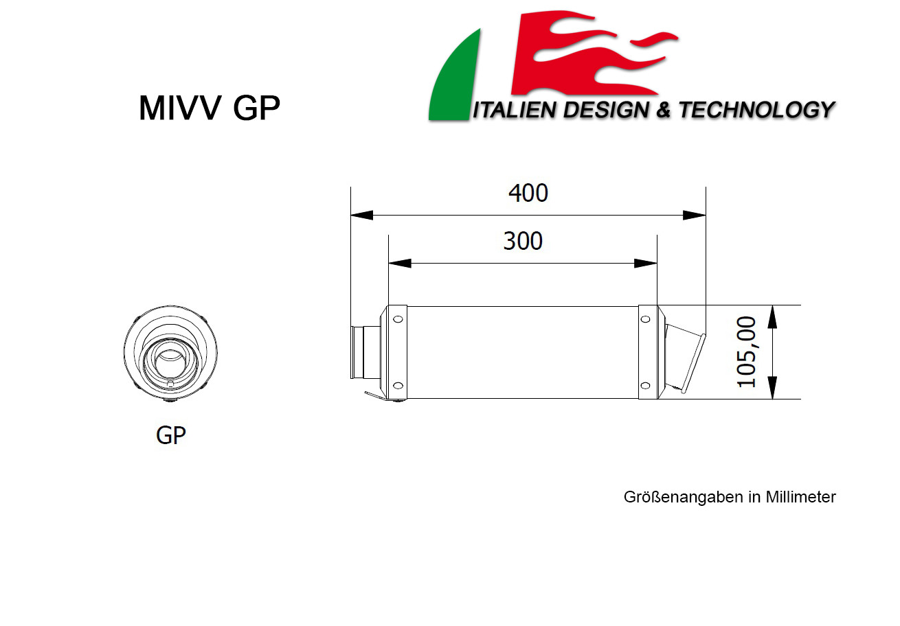 MIVV Ducati GP MONSTER 900 Auspuff ab 1999 bis 2002